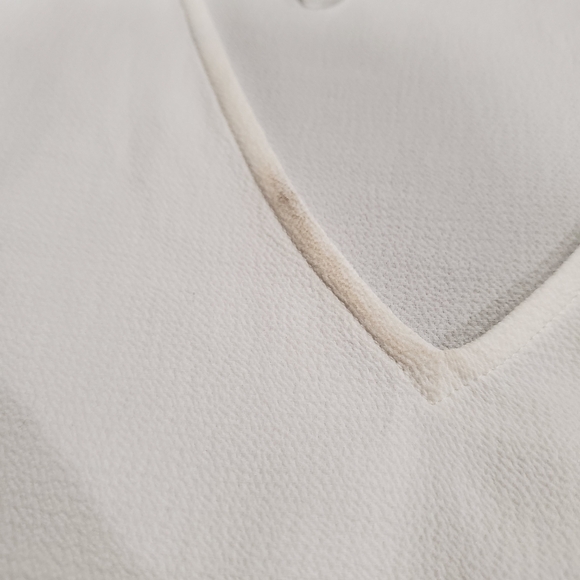 Cece White Tie Sleeve Top SZ XS - Picture 7 of 7
